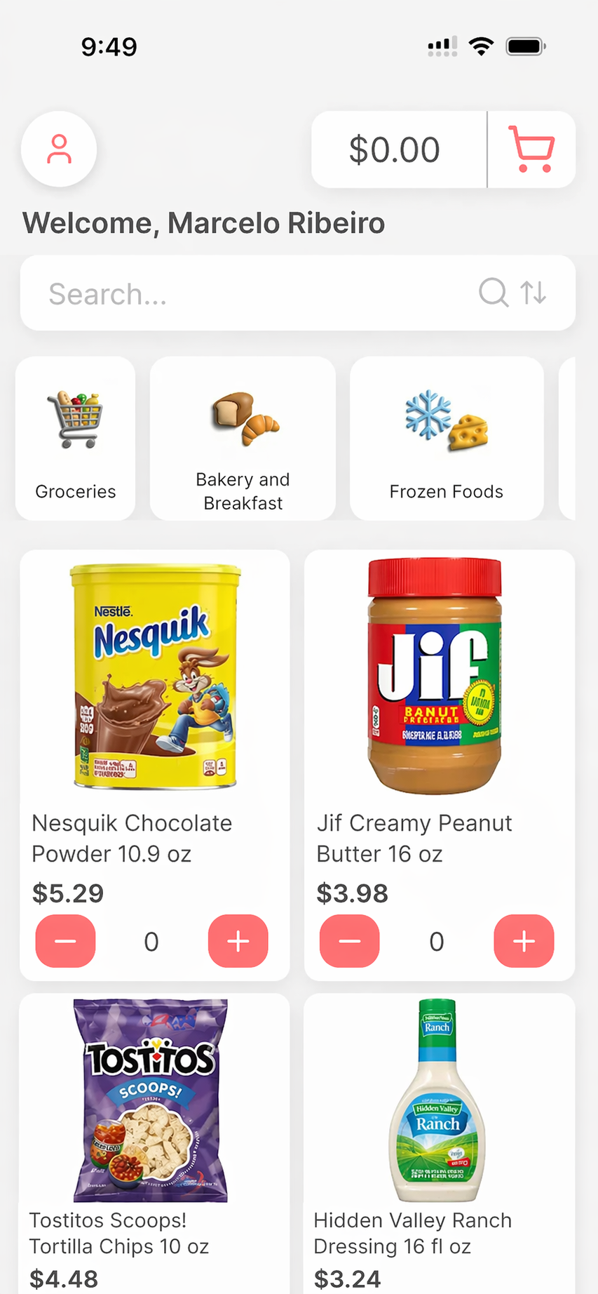 HomeMarket app screenshot